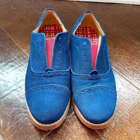 TOMMY HILFIGER Navy Blue Oxfords - Picture 12 of 13